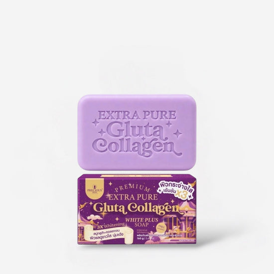 Precious Skin Premium Extra Pure Gluta Collagen White Plus Soap 160g صابون بريشوس سكين بريميوم إكسترا بيور جلوتا كولاجين وايت بلس - Princess Cosmetics Qatar