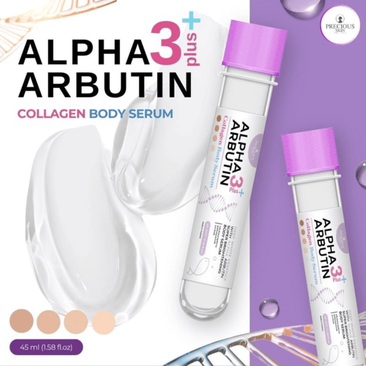 Precious Skin Thailand Alpha Arbutin 3 Plus Collagen Body Serum 45ml سيروم الجسم ألفا أربوتين 3 بلس كولاجين من بريشوس سكين تايلاند - Princess Cosmetics Qatar