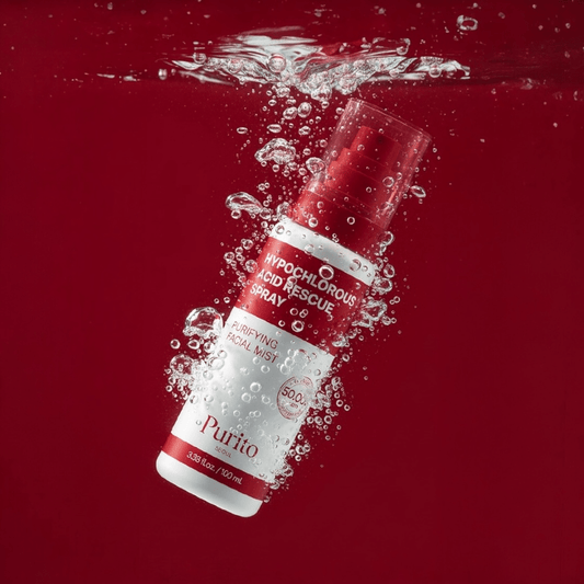 Purito Hypochlorous Acid Rescue Spray 100ml بخاخ إنقاذ حمض الهيبوكلوروس من بورييتو - Princess Cosmetics Qatar