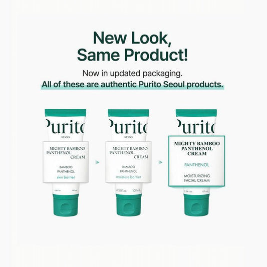 Purito Mighty Bamboo Panthenol Cream 100ml بوريتو مايتي بامبو بانثينول كريم - Princess Cosmetics Qatar