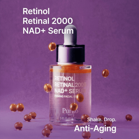 Purito Retinol Retinal 2000 NAD+ Serum 30ml بوريتو ريتينول ريتينال 2000 NAD+ مصل - Princess Cosmetics Qatar