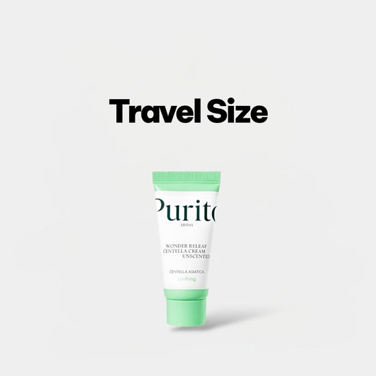 Purito Wonder Releaf Centella Cream Unscented 15ml - MINI بوريتو وندر ريليف كريم كينتيلا غير معطر - MINI - Princess Cosmetics Qatar
