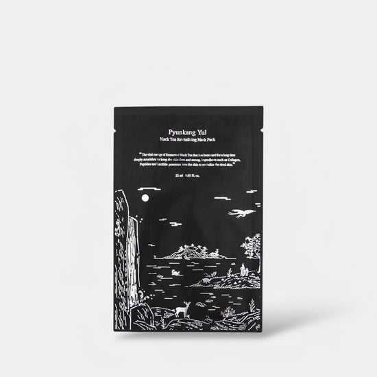 Pyunkang Yup Black Tea Revitalizing Mask (1Sheet) قناع بيونكانغ يول المنعش بالشاي الأسود - Princess Cosmetics Qatar