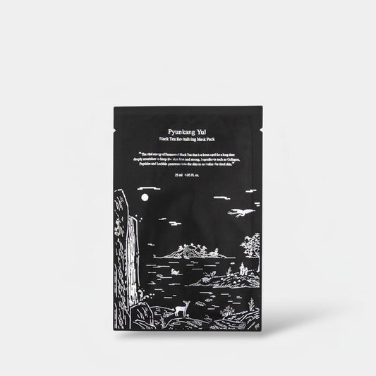 Pyunkang Yup Black Tea Revitalizing Mask (1Sheet) قناع بيونكانغ يول المنعش بالشاي الأسود - Princess Cosmetics Qatar