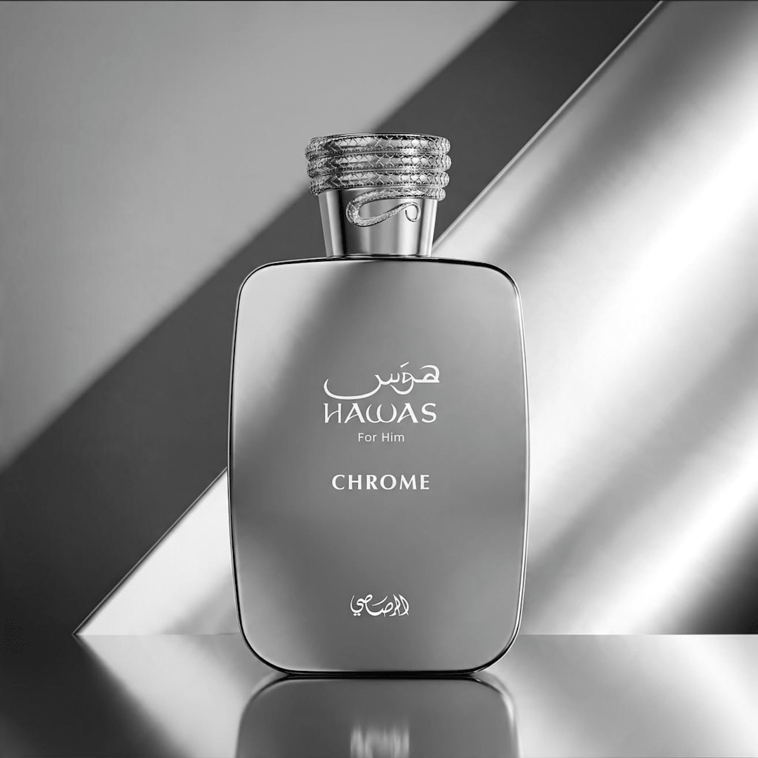 Rasasi Hawas Chrome 100ml رصاصي حواس كروم - Princess Cosmetics Qatar
