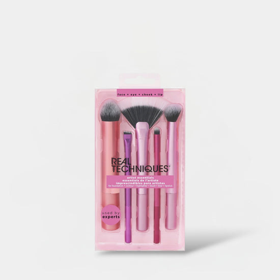 Real Techniques Artist Essentials Makeup Brush Set طقم فرش مكياج أرتيست إسينشالز من ريل تكنيكس - Princess Cosmetics Qatar