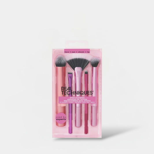 Real Techniques Artist Essentials Makeup Brush Set طقم فرش مكياج أرتيست إسينشالز من ريل تكنيكس - Princess Cosmetics Qatar