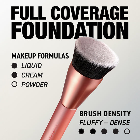 Real Techniques Glow Round Base Brush ريال تكنيكس فرشاة جلو بقاعدة دائرية - Princess Cosmetics Qatar