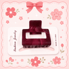 Red Marble Clips مشابك رخامية حمراء - Princess Cosmetics Qatar
