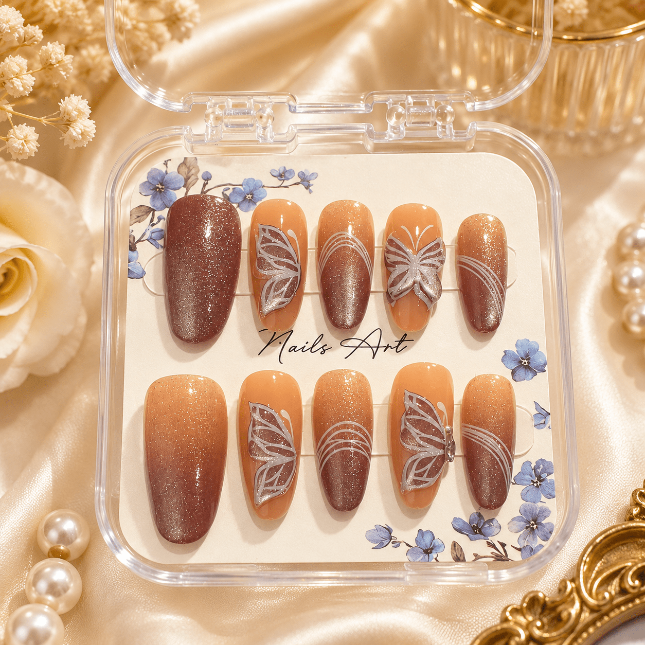 Reusable Fake Nails أظافر صناعية قابلة لإعادة الاستخدام - Princess Cosmetics Qatar
