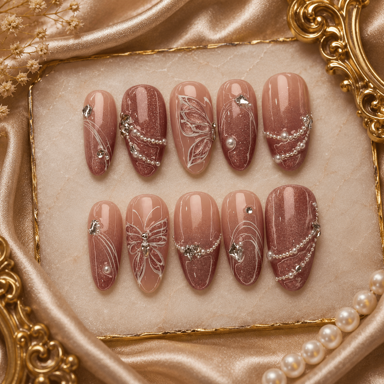 Reusable Fake Nails أظافر صناعية قابلة لإعادة الاستخدام - Princess Cosmetics Qatar