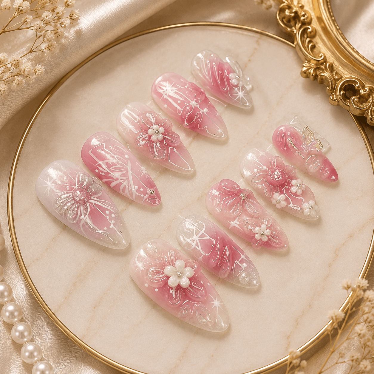 Reusable Fake Nails أظافر صناعية قابلة لإعادة الاستخدام - Princess Cosmetics Qatar
