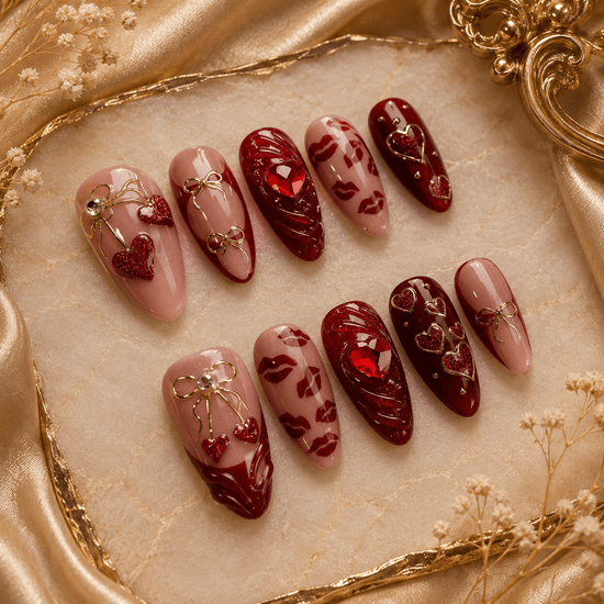 Reusable Fake Nails أظافر صناعية قابلة لإعادة الاستخدام - Princess Cosmetics Qatar