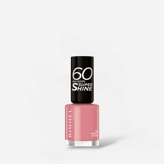 Rimmel 60 Seconds Nude Nail Polish - 235 Preppy In Pink ريميل طلاء أظافر نود 60 ثانية - 235 بريبي إن بينك - Princess Cosmetics Qatar