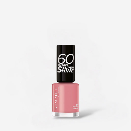 Rimmel 60 Seconds Nude Nail Polish - 235 Preppy In Pink ريميل طلاء أظافر نود 60 ثانية - 235 بريبي إن بينك - Princess Cosmetics Qatar