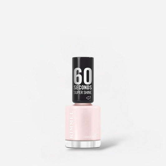 Rimmel 60 Seconds Super Shine Nail Polish - 108 Cameo Rose ريميل طلاء أظافر 60 ثانية سوبر شاين - 108 كاميو روز - Princess Cosmetics Qatar