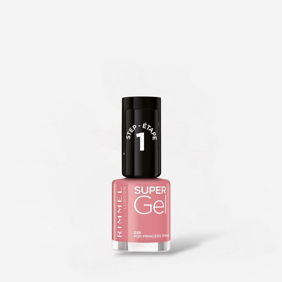 Rimmel Super Gel Nail Tip - 035 Pop Princess Pink ريميل سوبر جل للأظافر - 035 بوب برنسيس بينك - Princess Cosmetics Qatar