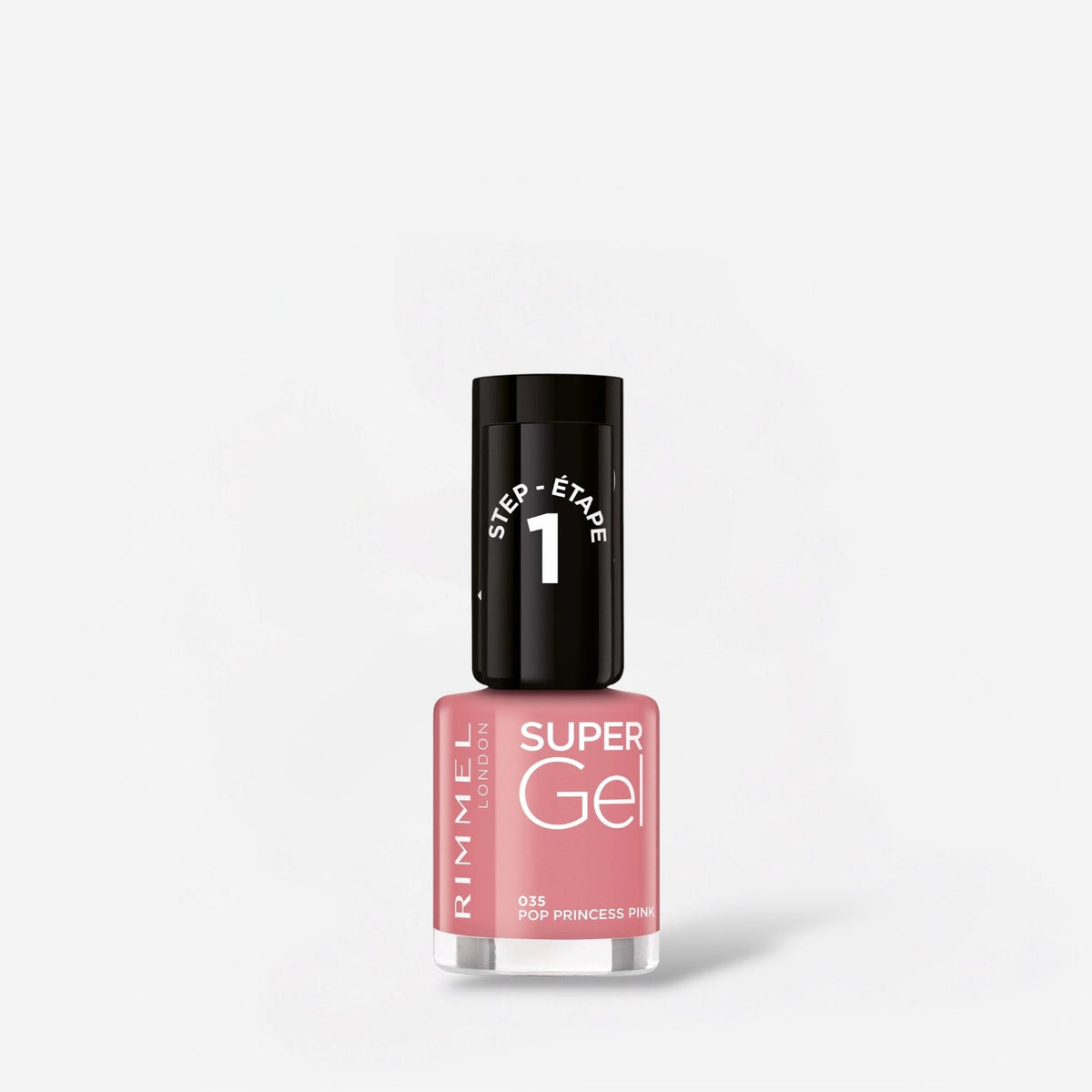 Rimmel Super Gel Nail Tip - 035 Pop Princess Pink ريميل سوبر جل للأظافر - 035 بوب برنسيس بينك - Princess Cosmetics Qatar