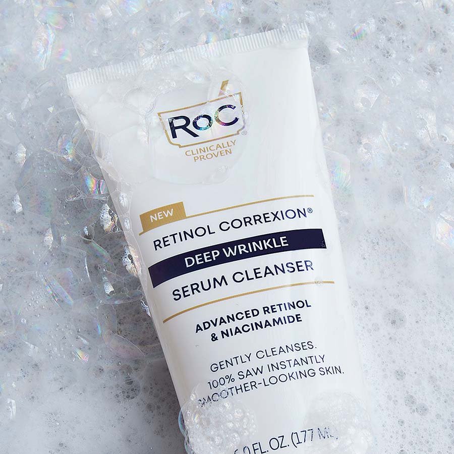 ROC Retinol Correxion Deep Wrinkle Serum Cleanser 177ml منظف مصل التجاعيد العميقة ريتينول كوريكسيون من روك - Princess Cosmetics Qatar