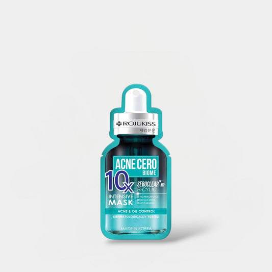 Rojukiss Acne Cero Biome 10x Intensive Mask (1 Sheet) قناع روجوكيس أكني سيرو بيوم المكثف 10x - Princess Cosmetics Qatar