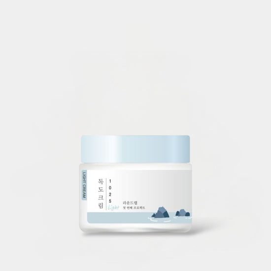 Round Lab 1025 Dokdo Light Cream 80ml كريم راوند لاب 1025 دوكدو الخفيف - Princess Cosmetics Qatar