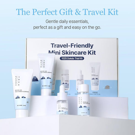 Round Lab 1025 Dokdo Trial Kit (4pcs) مجموعة تجارب دوكدو راوند لاب 1025 - Princess Cosmetics Qatar