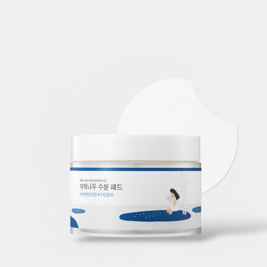 Round Lab Birch Juice Moisturizing Pad (80 Pads) جولة مختبر البتولا عصير ترطيب وسادة - Princess Cosmetics Qatar