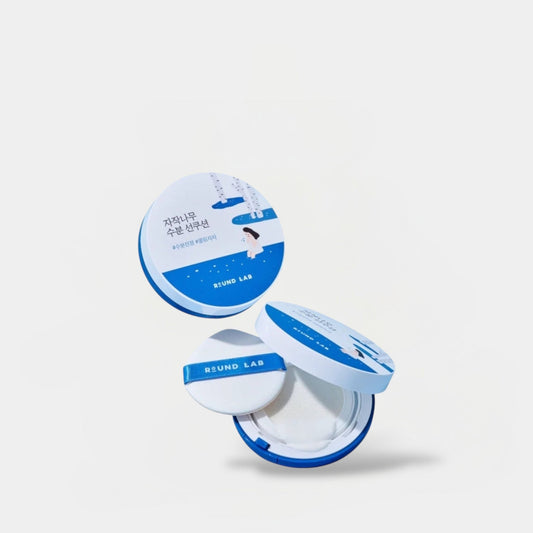 Round Lab Birch Juice Moisturizing Sun Cushion 15g جولة مختبر البتولا عصير ترطيب وسادة الشمس - Princess Cosmetics Qatar