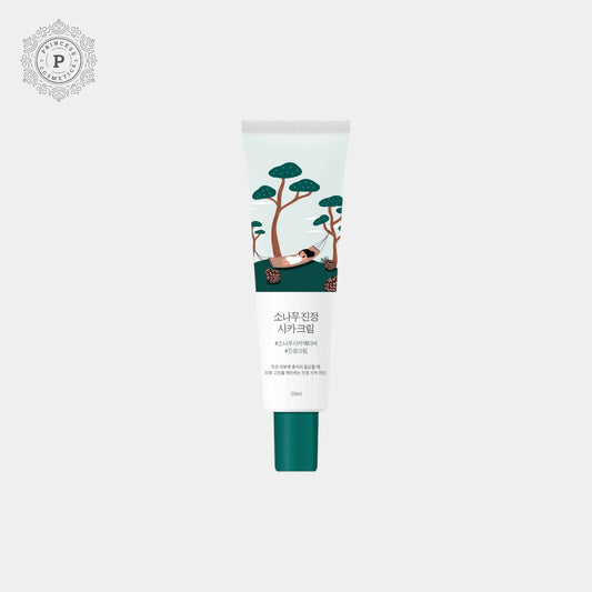 Round Lab Pine Calming Cica Cream 50ml راوند لاب باين كريم سيكا المهدئ - Princess Cosmetics Qatar