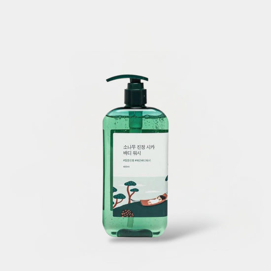 Round Lab Pine Tree Soothing Cica Body Wash 400ml جولة مختبر شجرة الصنوبر المهدئة غسول الجسم سيكا - Princess Cosmetics Qatar