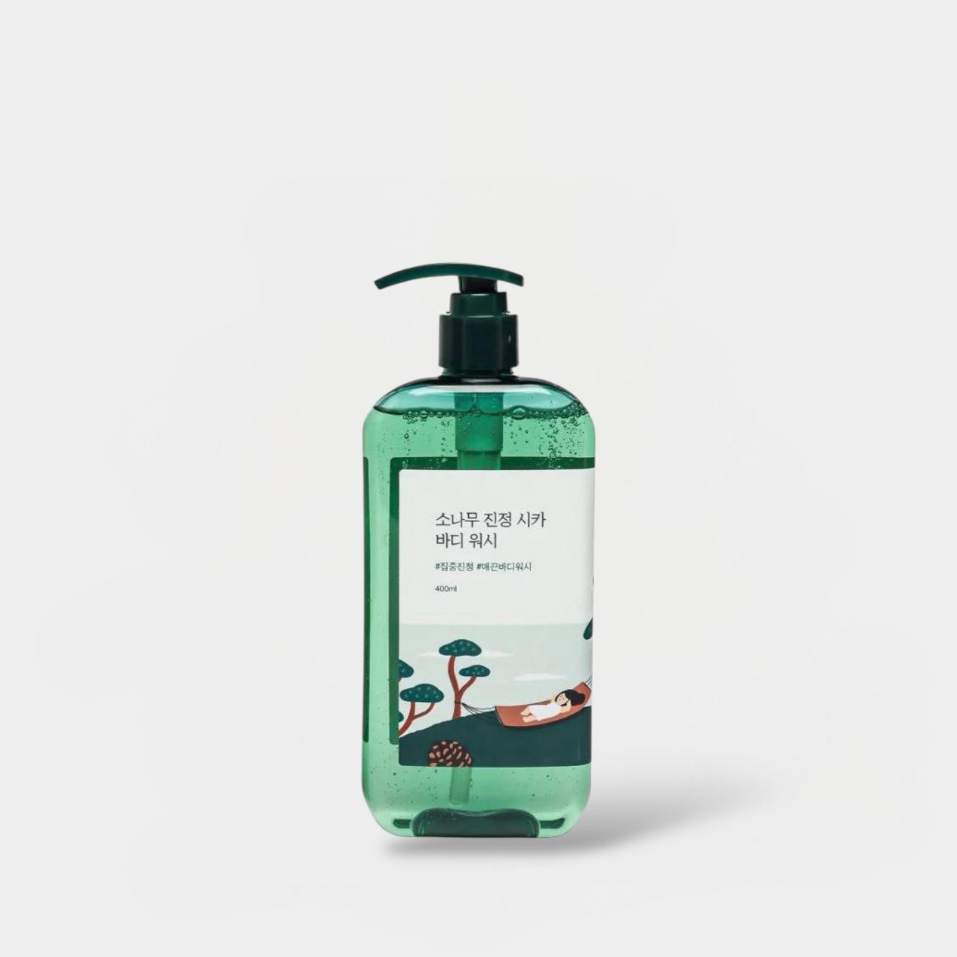 Round Lab Pine Tree Soothing Cica Body Wash 400ml جولة مختبر شجرة الصنوبر المهدئة غسول الجسم سيكا - Princess Cosmetics Qatar