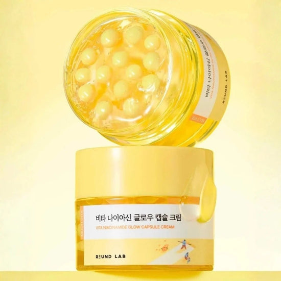 Round Lab Vita Niacinamide Glow Capsule Cream 50ml كريم كبسولات نياسيناميد لتفتيح البشرة من راوند لاب فيتا - Princess Cosmetics Qatar