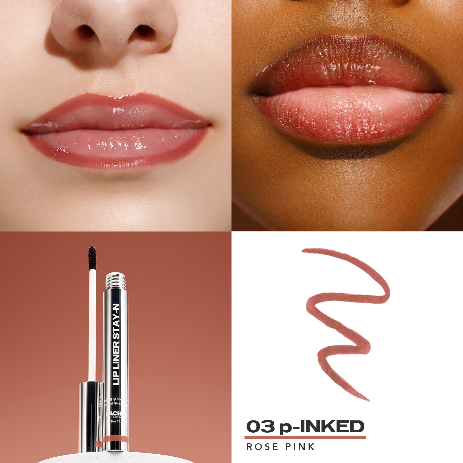 Sacheu Peel - Off Lip Liner Stay - N 3.5ml قلم تحديد الشفاه القابل للتقشير من ساشو - Princess Cosmetics Qatar