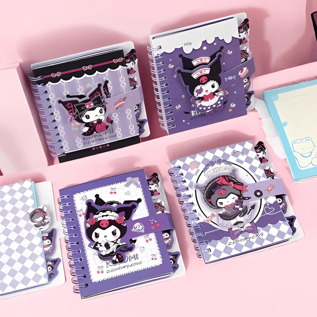 Sanrio A7 Pocket - Sized Notebook (4pcs). سانريو A7 كمبيوتر محمول بحجم الجيب - Princess Cosmetics Qatar