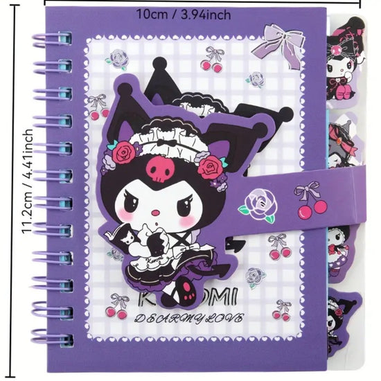 Sanrio A7 Pocket - Sized Notebook (4pcs). سانريو A7 كمبيوتر محمول بحجم الجيب - Princess Cosmetics Qatar