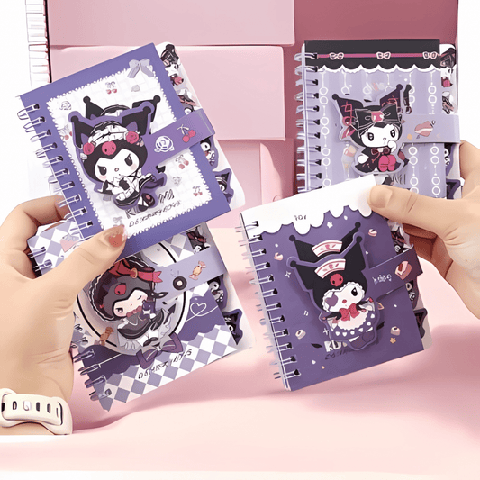 Sanrio A7 Pocket - Sized Notebook (4pcs). سانريو A7 كمبيوتر محمول بحجم الجيب - Princess Cosmetics Qatar