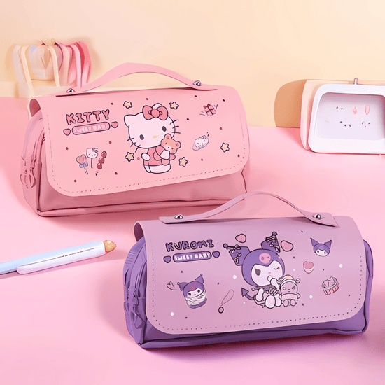 Sanrio Multi - Function Pencil Case. سانريو مقلمة متعددة الوظائف - Princess Cosmetics Qatar