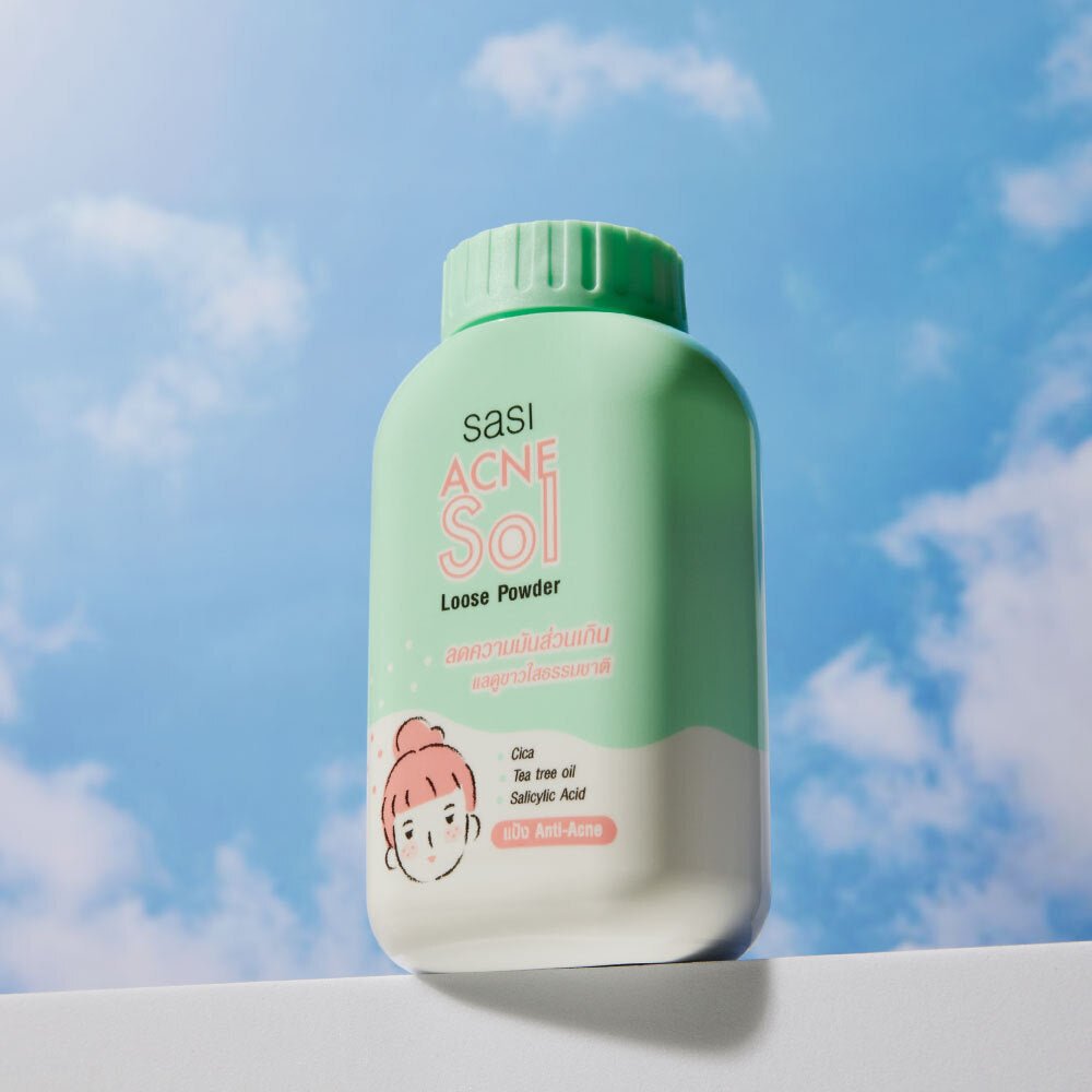Sasi Acne Sol Powder 50g بودرة ساسي لعلاج حب الشباب - Princess Cosmetics Qatar