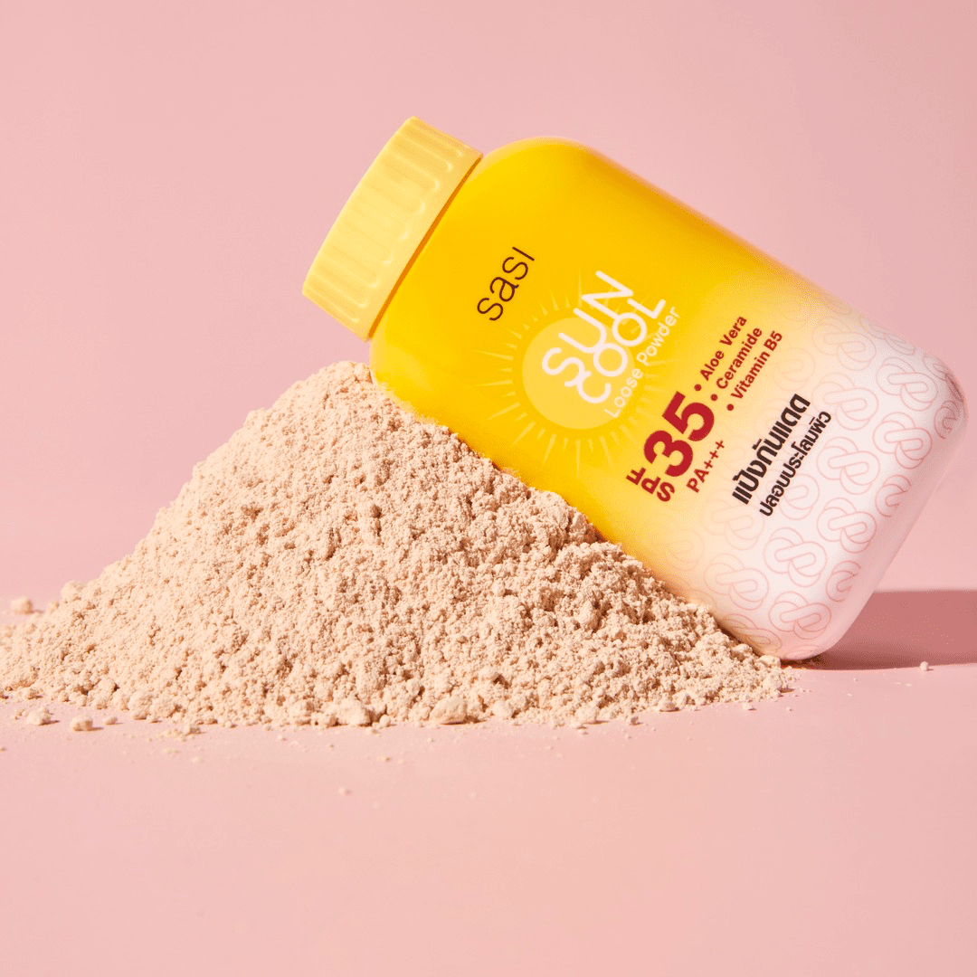 Sasi Sun Cool Loose Powder SPF35 PA+++ 50g بودرة ساسي صن كول السائبة - Princess Cosmetics Qatar