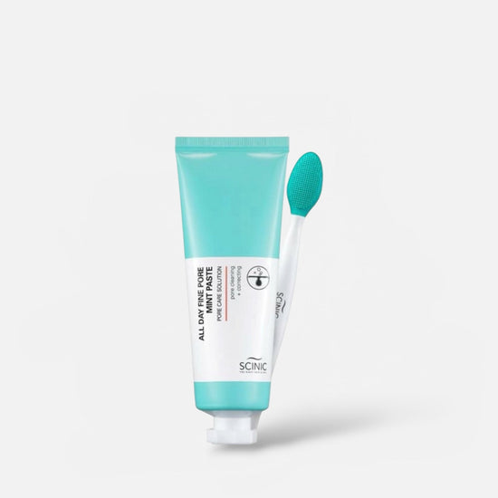 Scinic All Day Fine Pore Mint Paste: Paste 80ml + Pore Cleaner معجون النعناع لتنظيف المسام طوال اليوم: معجون + منظف للمسام - Princess Cosmetics Qatar