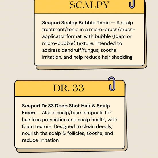 Seapuri Scalpy Bubble Tonic 100ml رغوة سيبوري دكتور 33 ديب شوت للشعر وفروة الرأس - Princess Cosmetics Qatar