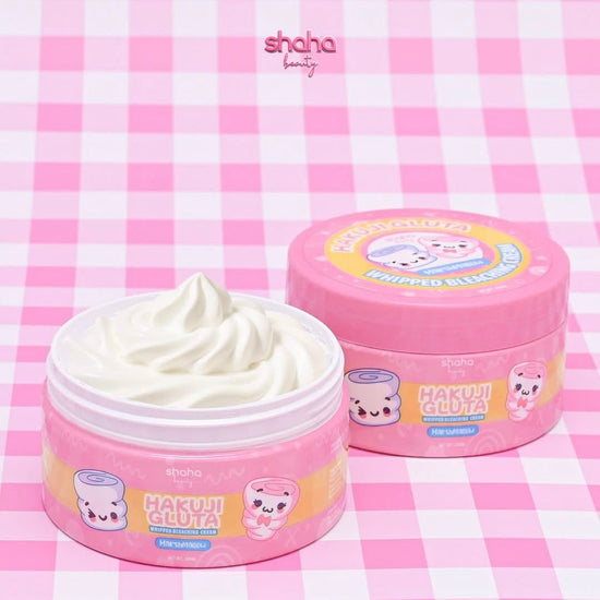 Shaha Beauty Hakuji Gluta Whipped Bleaching Cream 200ml كريم تفتيح البشرة المخفوق من شاها بيوتي هاكوجي جلوتا - Princess Cosmetics Qatar