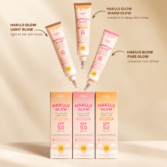 Shaha Beauty Hakuji Tinted Sunscreen 30ml شاها بيوتي هاكوجي واقي شمس ملون - Princess Cosmetics Qatar