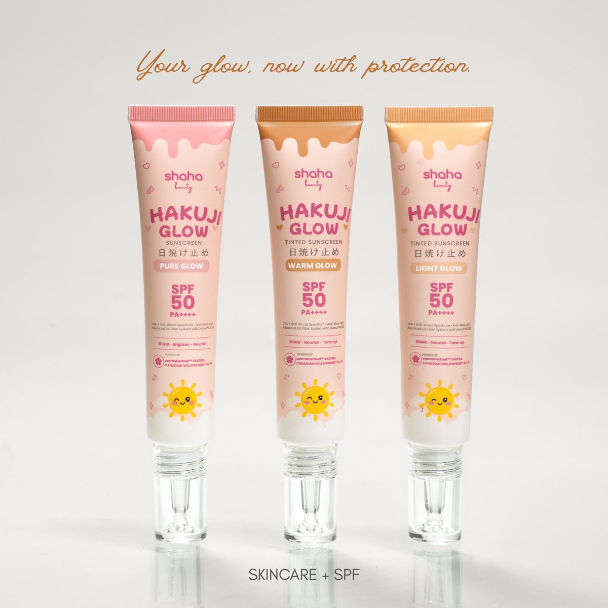 Shaha Beauty Hakuji Tinted Sunscreen 30ml شاها بيوتي هاكوجي واقي شمس ملون - Princess Cosmetics Qatar