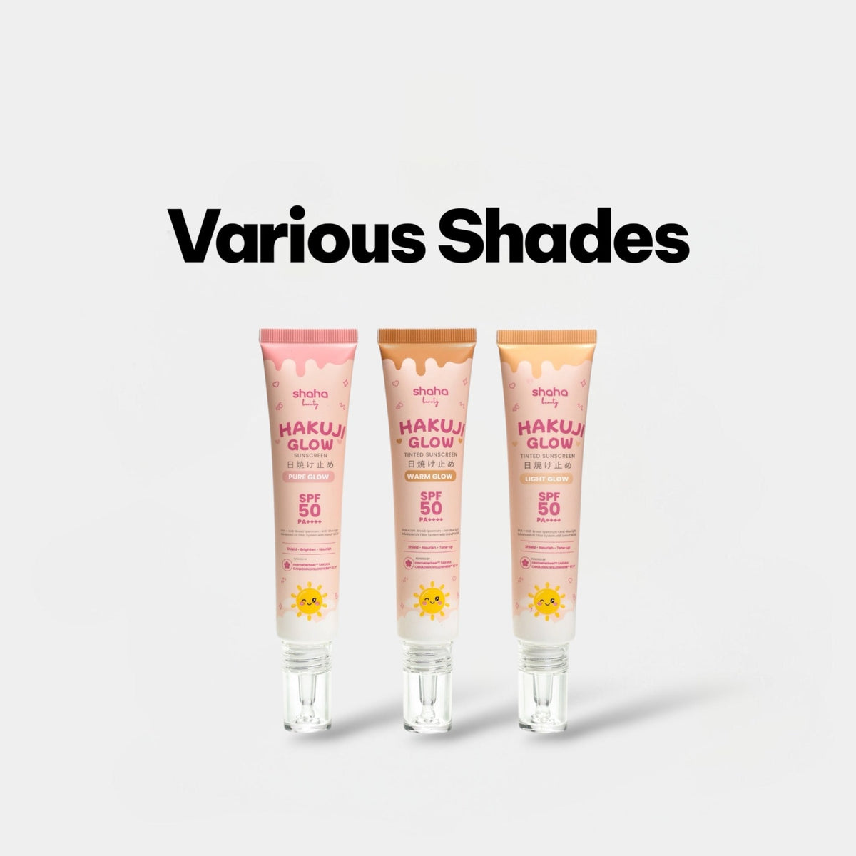 Shaha Beauty Hakuji Tinted Sunscreen 30ml شاها بيوتي هاكوجي واقي شمس ملون - Princess Cosmetics Qatar