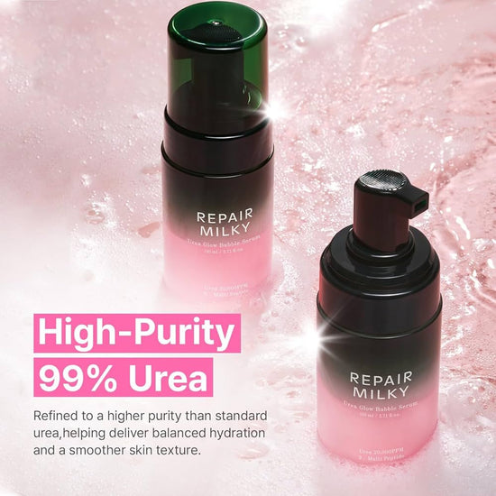 Shaishaishai Repair Milky Urea Glow Bubble Serum 110ml مصل شيشايشاي لإصلاح فقاعات توهج اليوريا الحليبية - Princess Cosmetics Qatar