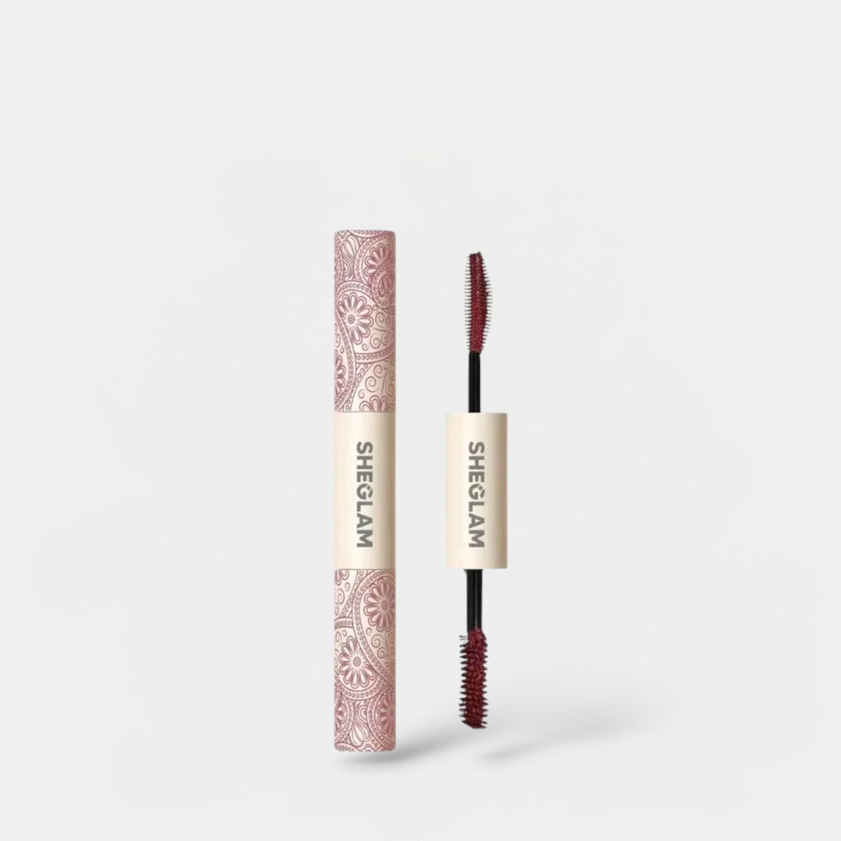 SHEGLAM All-In-One Volume & Length Waterproof Mascara - Burgundy شي جلام ماسكارا مقاومة للماء لتكثيف وإطالة الرموش - برغندي - Princess Cosmetics Qatar
