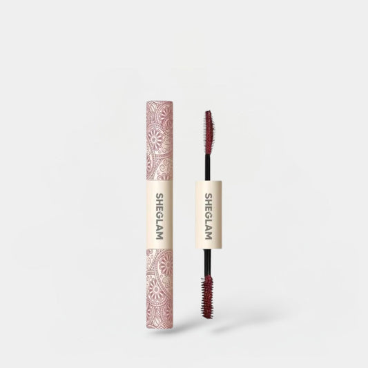 SHEGLAM All-In-One Volume & Length Waterproof Mascara - Burgundy شي جلام ماسكارا مقاومة للماء لتكثيف وإطالة الرموش - برغندي - Princess Cosmetics Qatar