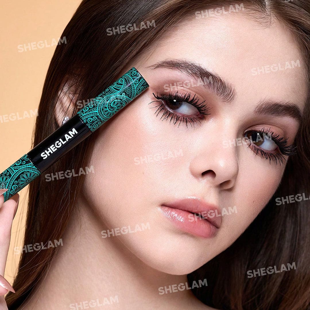 SHEGLAM All-In-One Volume & Length Waterproof Mascara شيغلام ماسكارا مقاومة للماء لتكثيف وإطالة الرموش – الكل في واحد - Princess Cosmetics Qatar