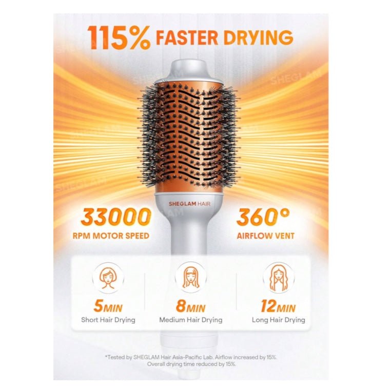 SHEGLAM Blowout Bliss Volumizing Hot Air Brush شيغلام فرشاة الهواء الساخن لتكثيف الشعر «بلو آوت بليس» - Princess Cosmetics Qatar